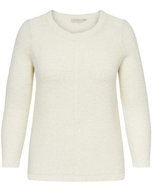 Only Carmakoma Round-Neck Knitwear - White