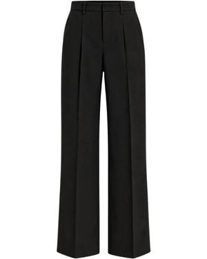 Erika Cavallini Semi Couture Klassische Gerade Hose Mit Hohem Bund - Schwarz
