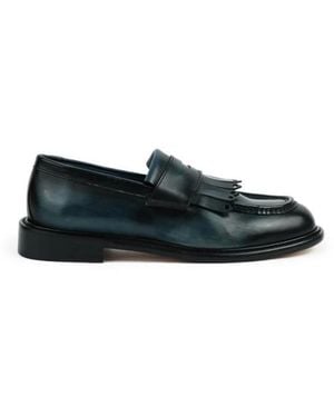 Sturlini Leder Mokassin Schuh - Schwarz