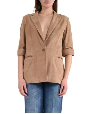 DFOUR® Leather Jackets - Blue