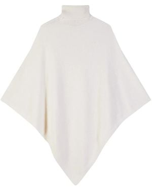 Patrizia Pepe Cashmere Poncho - Weiß