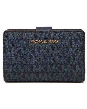 Michael Kors Novelty Medium Bi-Fold Zip Coin With Key Fob - Blau