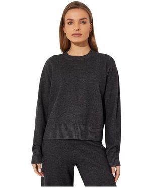 Yves Salomon Rundhals-Pullover - Schwarz