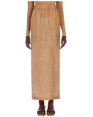 Max Mara Maxi Skirts - Natural