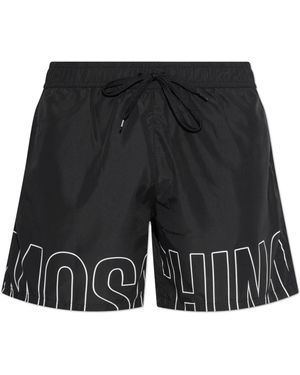 Moschino Badmode ,Zwart ,Polyester Zwemshorts
