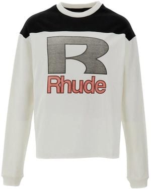 Rhude Jersey T-Shirt Met Lange Mouwen - Grijs