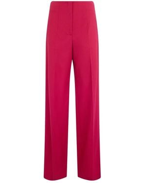 Alberta Ferretti Wide Trousers - Rojo
