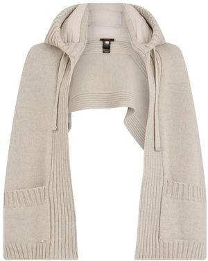 Moorer Jassen ,Wol Luisia Korte Vest - Naturel