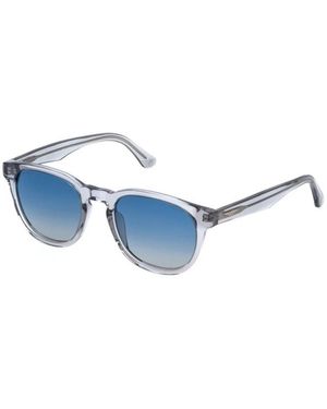 Police Splp22E 4G0P Zonnebril - Blauw
