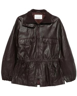 Frankie Shop Leather Jackets - Black