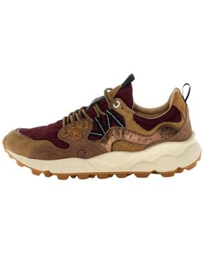 Flower Mountain Schoenen ,Oranje ,Leer Yamano 3 Uni - Bruin