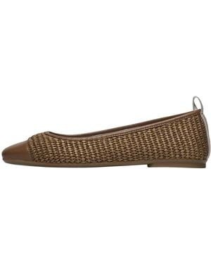 Voile Blanche Ballerina Shoes - Brown