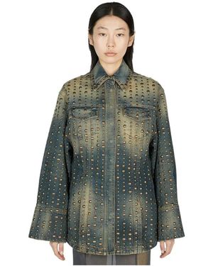 Blumarine Denim Jackets - Green