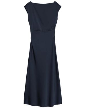 Pennyblack Draped Satin Dress - Blauw
