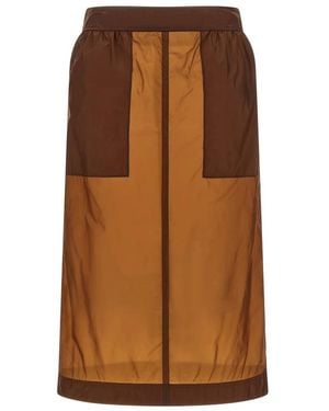 Saint Laurent Midi Skirts - Marrón