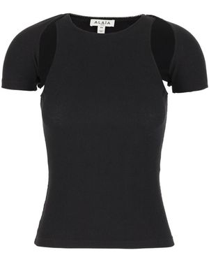 Alaïa T-Shirt - Zwart