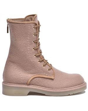 Max Mara Lace-Up Boots - Marron