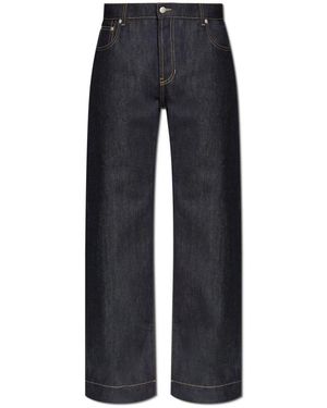 McQueen Straight-Leg Jeans - Blau