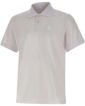 Belstaff Tops ,Wit ,Katoen Steel Polo - Grijs