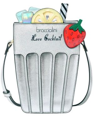 Braccialini Tassen ,Veelkleurig ,Polyester Love Cocktail Crossbody Tas - Meerkleurig