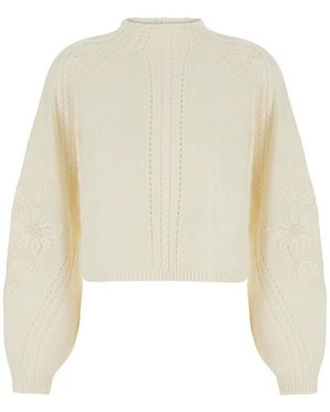 Twinset Truien & Vesten ,Wit ,Madreperl Jurk
