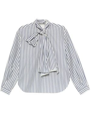 Forte Forte Blauwe Shirt Voor Vrouwen Aw25