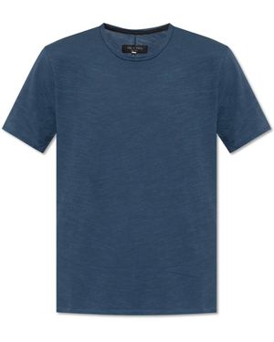 Rag & Bone T-Shirt Mit Rundhalsausschnitt - Blau