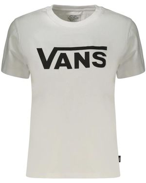 Vans Tops ,Wit ,Katoen Flying V Crew Tee - Grijs