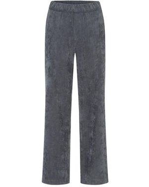 M·a·c Weite Cordhose, Elastischer Bund - Grau