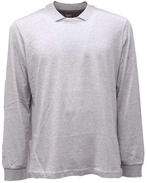 Eleventy Long Sleeve T-Shirts - Grey