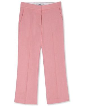 MSGM Wide Trousers - Rosa