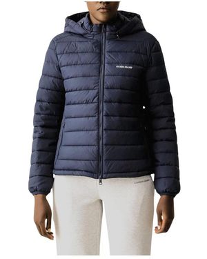 Guess Jassen ,Blauw ,Polyester Licht Gevoerde Jas