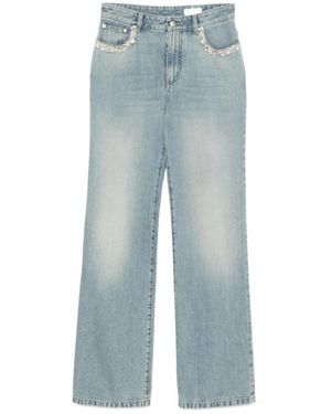 McQueen Wide Jeans - Azul