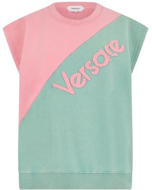 Versace Tops ,Veelkleurig ,T-Shirts - Groen