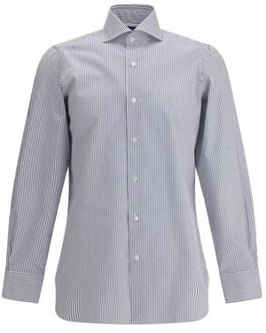 Finamore 1925 Casual Shirts - Blu