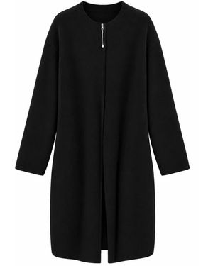 Liviana Conti Single-Breasted Coats - Black