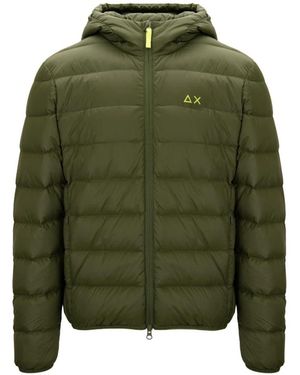 Sun 68 Jassen ,Groen ,Hood Down Jacket
