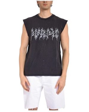 Purple Brand Sleeveless Tops - Blue