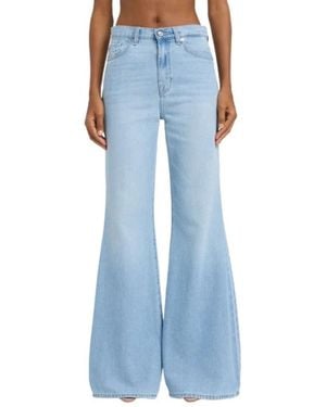 7 For All Mankind Flared Jeans - Azul