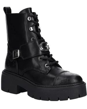 Guess Lace-Up Boots - Noir