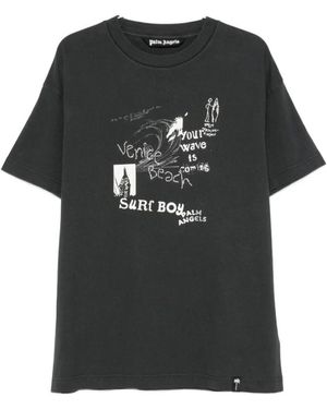Palm Angels T-Shirts - Black
