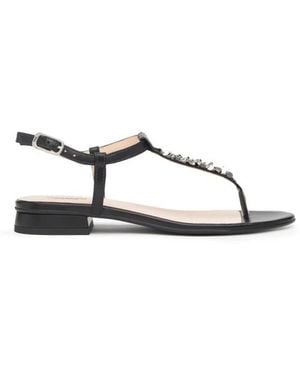 Nero Giardini Flat Sandals - Black