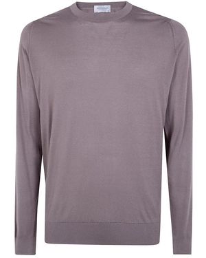 John Smedley Trui Met Ronde Hals - Paars