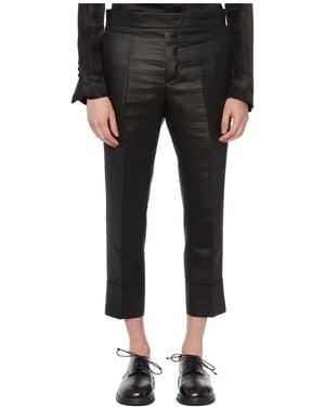 SAPIO Cropped Trousers - Black
