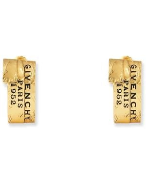 Givenchy Accessoires ,Geel ,Tape Earrings - Metallic