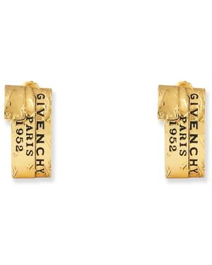 Givenchy Accessoires ,Geel ,Tape Earrings - Metallic