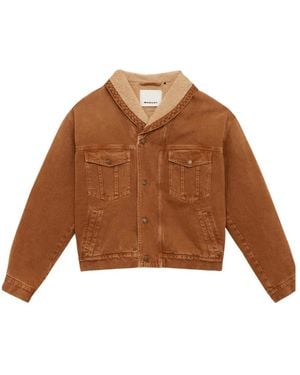 Isabel Marant Jassen ,Bruin ,Katoen Jackson Jacket