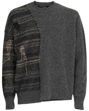 Isabel Benenato Pullover Mit Rundhalsausschnitt - Grau