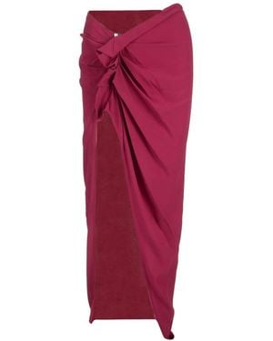 Rick Owens Maxi Skirts - Rojo