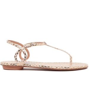 Aquazzura Flat Sandals - Neutro